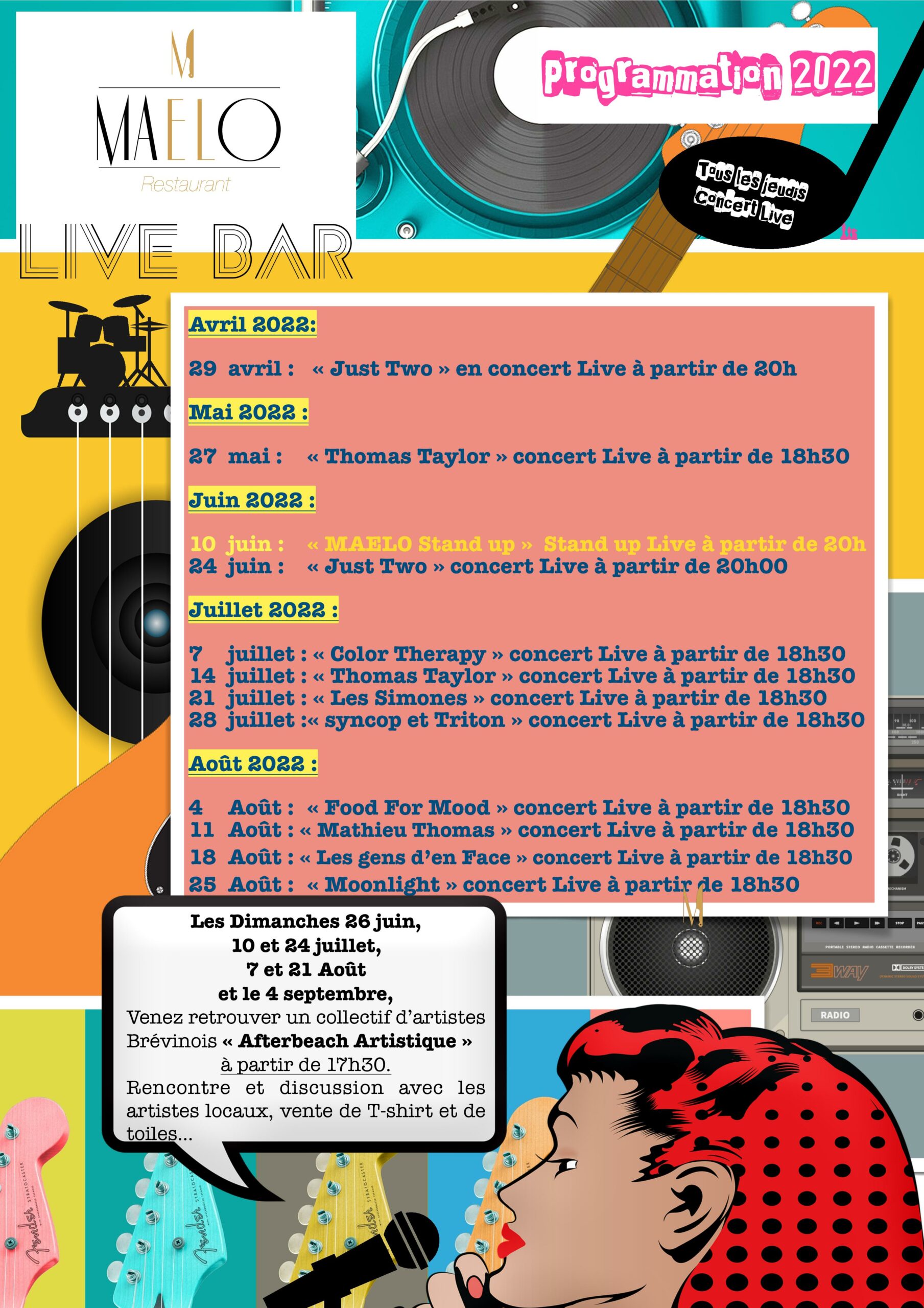 Programme des festivités estivales